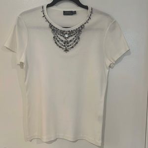 Polo Ralph Lauren size extra large T-shirt with jeweled neckline